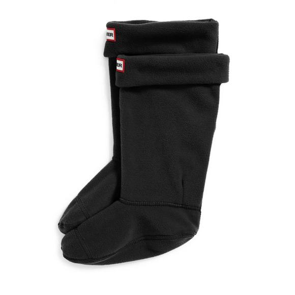 Hunter Original Tall Fleece Welly Boot Socks Black L 7461 - Picture 1 of 1